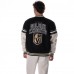 Unisex Vegas Golden Knights The Wild Collective Black Drop Shoulder Full-Snap Varsity Jacket