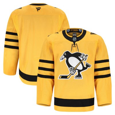 Pittsburgh Penguins Fanatics Gold Alternate Authentic Pro Jersey