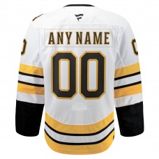 Boston Bruins Fanatics White Away Authentic Pro Custom Jersey