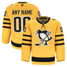 Именная джерси Pittsburgh Penguins Fanatics Gold Alternate Authentic Pro