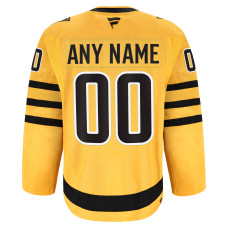 Именная джерси Pittsburgh Penguins Fanatics Gold Alternate Authentic Pro