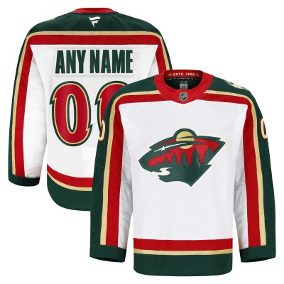 Minnesota Wild Fanatics White 25th Anniversary Authentic Pro Custom Jersey