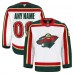 Minnesota Wild Fanatics White 25th Anniversary Authentic Pro Custom Jersey Minnesota Wild Fanatics White 25th Anniversary Authentic Pro Custom Jersey