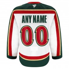 Minnesota Wild Fanatics White 25th Anniversary Authentic Pro Custom Jersey