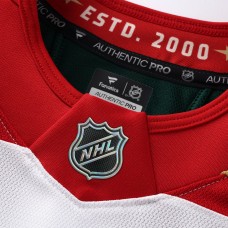 Minnesota Wild Fanatics White 25th Anniversary Authentic Pro Custom Jersey