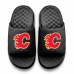 Подростковая Calgary Flames ISlide Black Primary Motive Slide Sandals