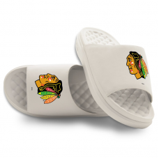 Подростковая Chicago Blackhawks ISlide Cream Primary Motive Slide Sandals