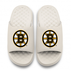 Youth Boston Bruins ISlide Cream Primary Motive Slide Sandals