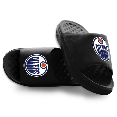 Шлепки Youth Edmonton Oilers ISlide Black Primary Motive