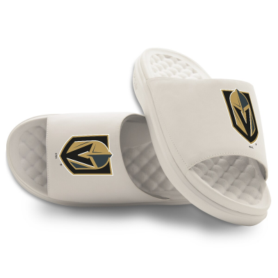 Подростковая Vegas Golden Knights ISlide Cream Primary Motive Slide Sandals