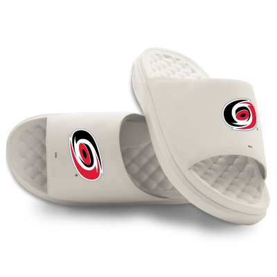 Подростковая Carolina Hurricanes ISlide Cream Primary Motive Slide Sandals