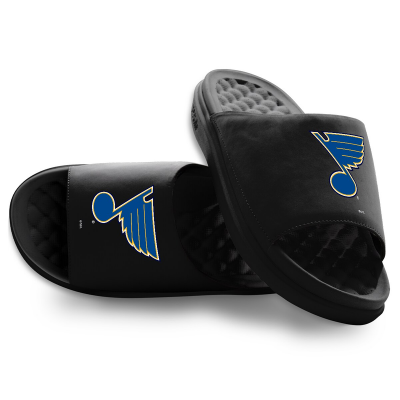 Подростковая St. Louis Blues ISlide Black Primary Motive Slide Sandals
