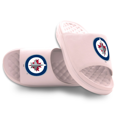 Подростковая Winnipeg Jets ISlide Pink Primary Motive Slide Sandals