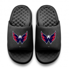 Youth Washington Capitals ISlide Black Primary Motive Slide Sandals