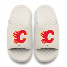 Подростковая Calgary Flames ISlide Cream Primary Motive Slide Sandals