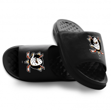 Подростковая Anaheim Ducks ISlide Black Primary Motive Slide Sandals