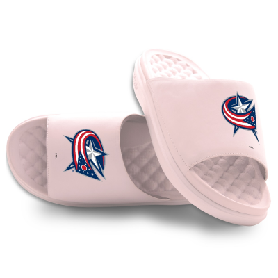 Подростковая Columbus Blue Jackets ISlide Pink Primary Motive Slide Sandals