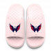 Youth Washington Capitals ISlide Pink Primary Motive Slide Sandals