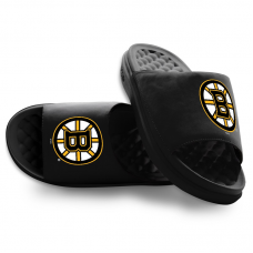 Youth Boston Bruins ISlide Black Primary Motive Slide Sandals