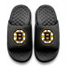 Youth Boston Bruins ISlide Black Primary Motive Slide Sandals