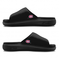 Unisex Montreal Canadiens ISlide Black Minimalistic Motive Slide Sandals