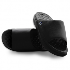Unisex Vancouver Canucks ISlide Black Minimalistic Motive Slide Sandals