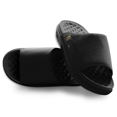Unisex Vegas Golden Knights ISlide Black Minimalistic Motive Slide Sandals