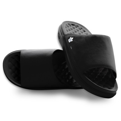 Unisex Toronto Maple Leafs ISlide Black Minimalistic Motive Slide Sandals