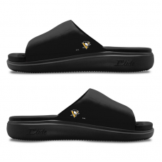 Unisex Pittsburgh Penguins ISlide Black Minimalistic Motive Slide Sandals
