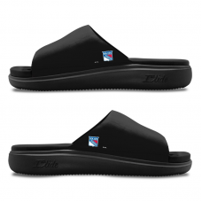 Unisex New York Rangers ISlide Black Minimalistic Motive Slide Sandals Unisex New York Rangers ISlide Black Minimalistic Motive Slide Sandals
