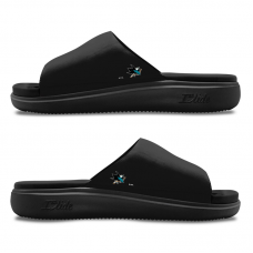 Unisex San Jose Sharks ISlide Black Minimalistic Motive Slide Sandals