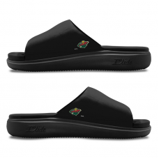 Unisex Minnesota Wild ISlide Black Minimalistic Motive Slide Sandals