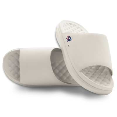 Unisex Columbus Blue Jackets ISlide Cream Minimalistic Motive Slide Sandals