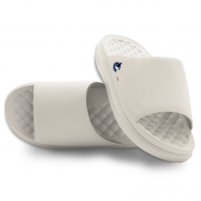 Unisex Vancouver Canucks ISlide Cream Minimalistic Motive Slide Sandals