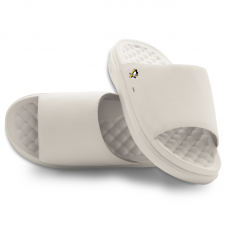 Unisex Pittsburgh Penguins ISlide Cream Minimalistic Motive Slide Sandals