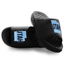 Unisex Utah Mammoth ISlide Black Primary Motive Slide Sandals