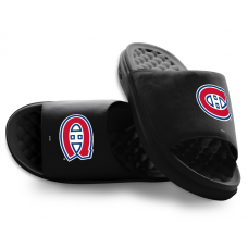 Unisex Montreal Canadiens ISlide Black Primary Motive Slide Sandals