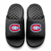 Unisex Montreal Canadiens ISlide Black Primary Motive Slide Sandals
