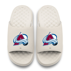 Unisex Colorado Avalanche ISlide Cream Primary Motive Slide Sandals Unisex Colorado Avalanche ISlide Cream Primary Motive Slide Sandals