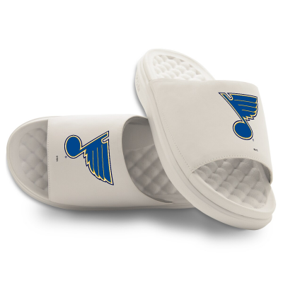 Unisex St. Louis Blues ISlide Cream Primary Motive Slide Sandals
