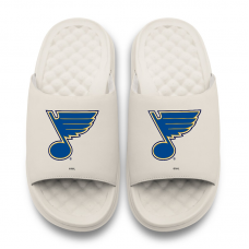 Unisex St. Louis Blues ISlide Cream Primary Motive Slide Sandals