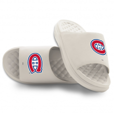 Unisex Montreal Canadiens ISlide Cream Primary Motive Slide Sandals