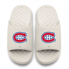 Unisex Montreal Canadiens ISlide Cream Primary Motive Slide Sandals