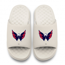 Unisex Washington Capitals ISlide Cream Primary Motive Slide Sandals