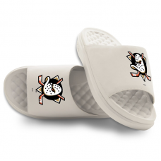 Unisex Anaheim Ducks ISlide Cream Primary Motive Slide Sandals