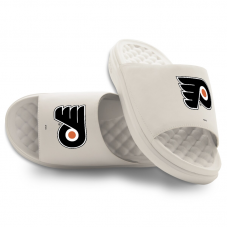 Unisex Philadelphia Flyers ISlide Cream Primary Motive Slide Sandals