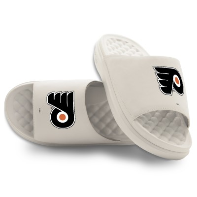 Unisex Philadelphia Flyers ISlide Cream Primary Motive Slide Sandals