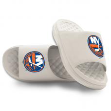 Unisex New York Islanders ISlide Cream Primary Motive Slide Sandals Unisex New York Islanders ISlide Cream Primary Motive Slide Sandals