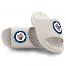 Unisex Winnipeg Jets ISlide Cream Primary Motive Slide Sandals