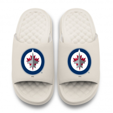 Unisex Winnipeg Jets ISlide Cream Primary Motive Slide Sandals